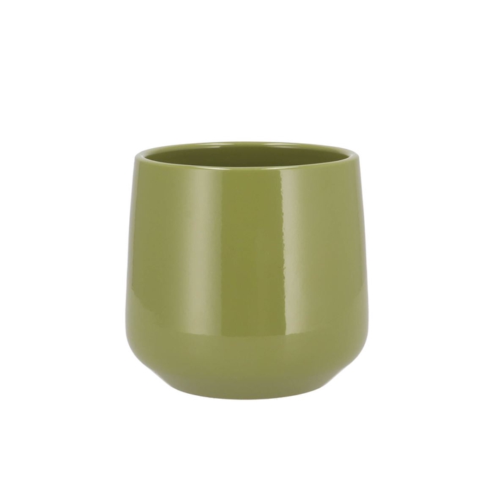 <h4>Ceramic Orchid Pot Amazone Green 14cm</h4>