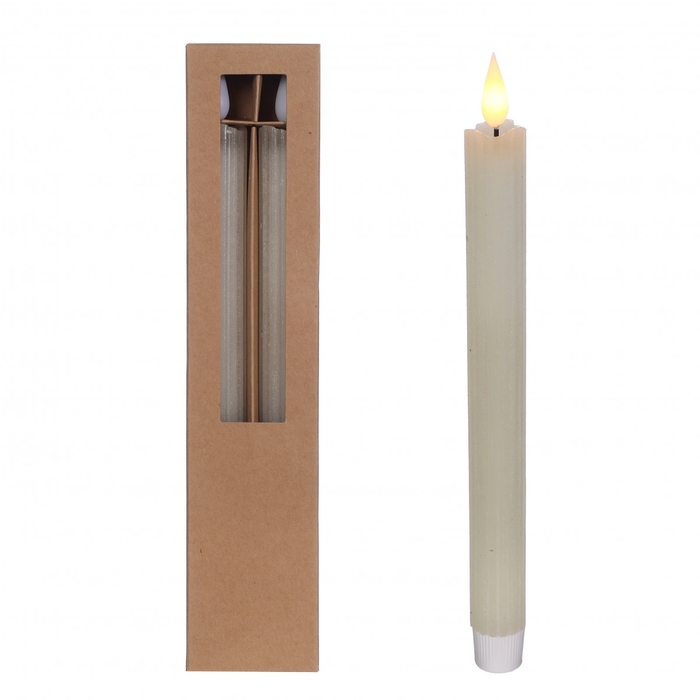 Candle LED Pencil d2.1*25cm x2 ex.AAA