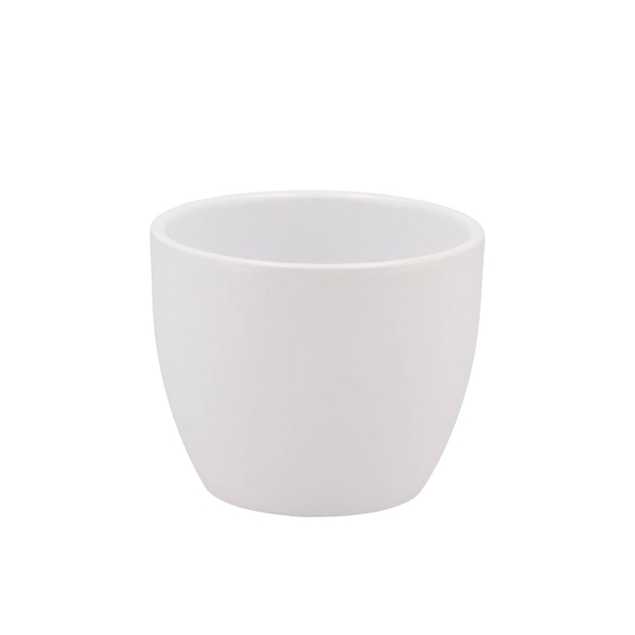 <h4>Ceramic Pot White Matt 10cm</h4>