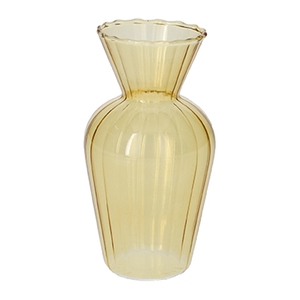 DF02-665292700 - Vase Swirl d6.2/7.4xh14 yellow