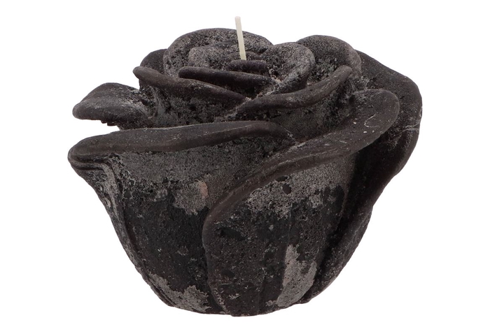 <h4>Candle Roos Black 14x12cm</h4>