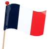 Bijsteker Waving flag FR 5x6,5cm+50cm stok