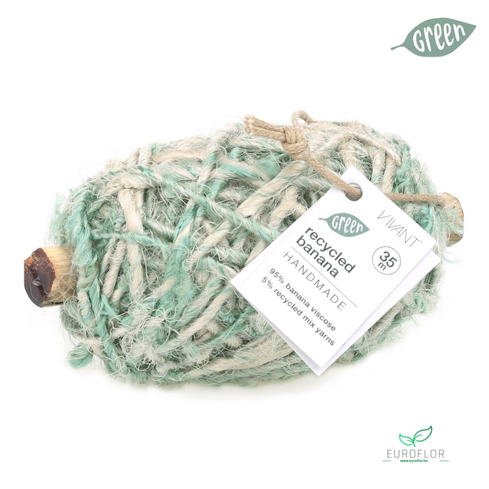 <h4>RECYCLED BANANA CORD 35M D4MM SAGE GREEN</h4>