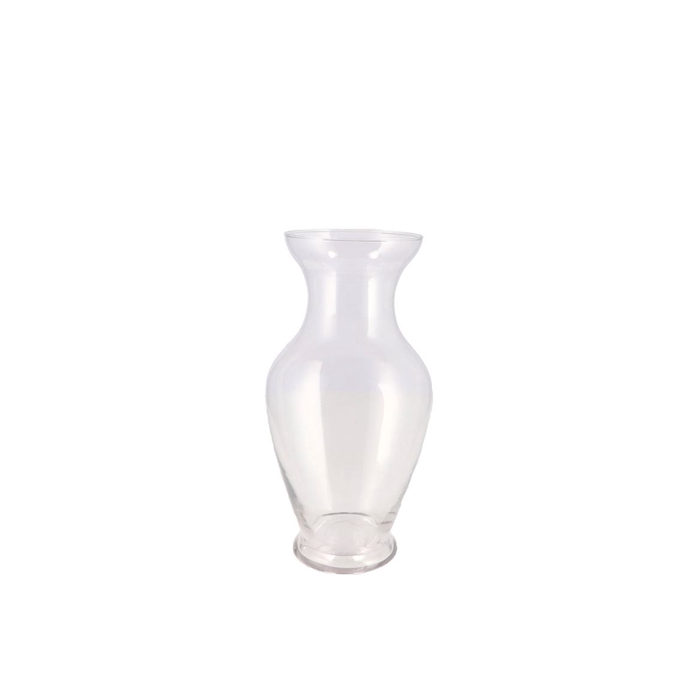 <h4>Mira Clear Glass Flower Vase 13x13x26cm</h4>