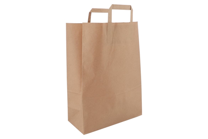 <h4>Flowermaterial Brown Paper Carrier Bag 32x14x43cm Set Of 250</h4>