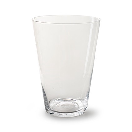 <h4>Glass vase conical d20 28cm</h4>