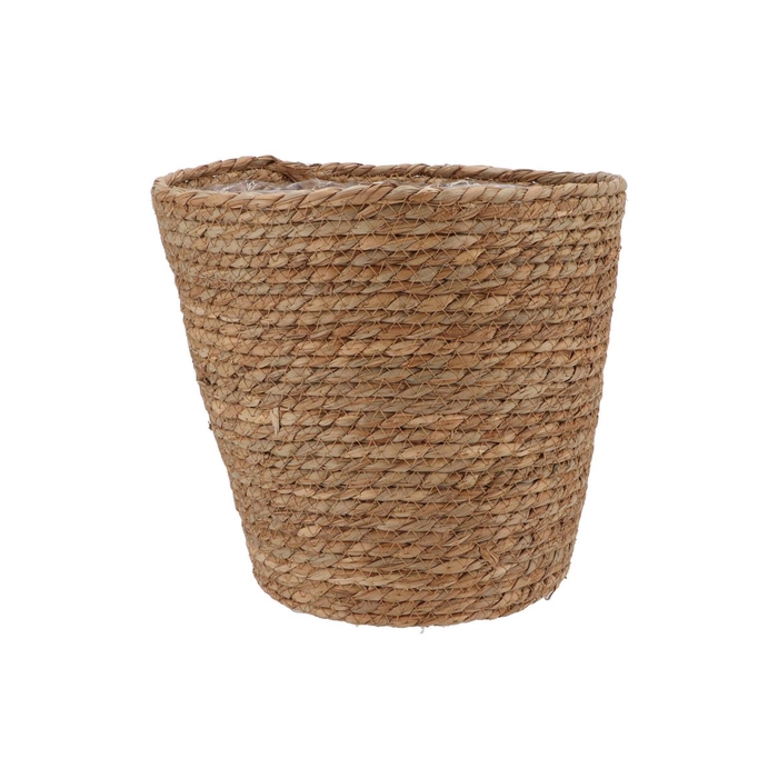 <h4>Seagrass Straw Basket Pot Brown 28x28cm</h4>