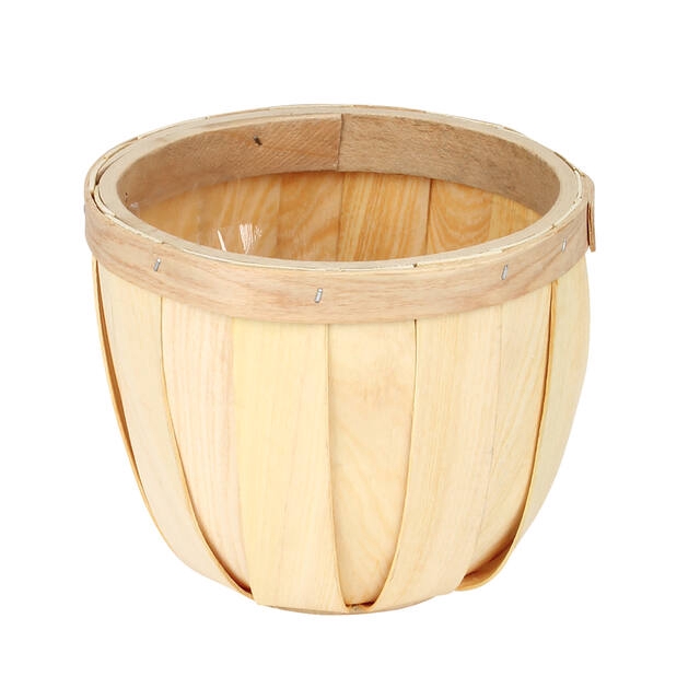 Basket Bando cedar wood Ø16xH13cm natural