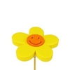 Bijsteker bloem Happy foam 7cm+ 50cm stok geel