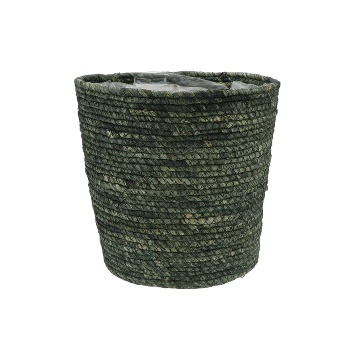 <h4>Seagrass Straw Basket Pot Army Green 28x28cm Nm</h4>