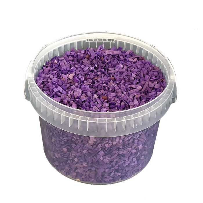 <h4>Wood chips 3 ltr bucket Purple</h4>