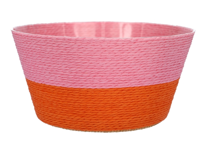 DF06-590524000 - Basket Riley Duo d19xh10 pink/orange