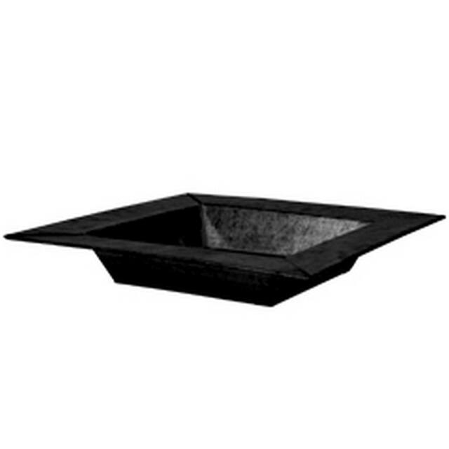 Bowl Vigo zinc L25xW25xH5,5cm black