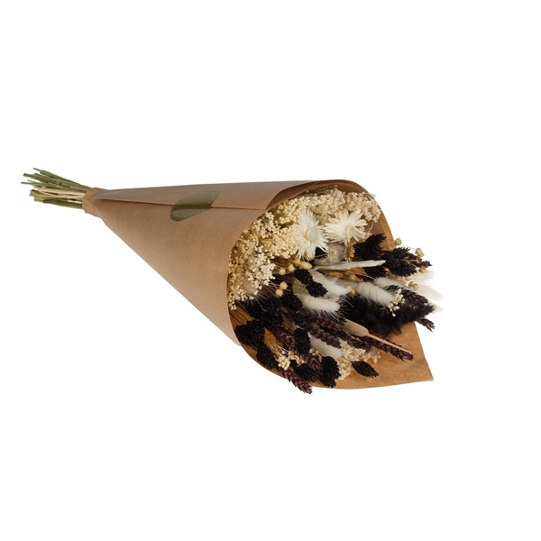 <h4>Droogbloemen-Field Bouquet Exclusive Medium 50cm-Brown&White</h4>