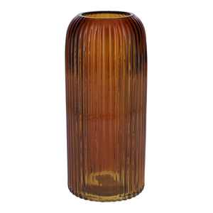 DF02-664551700 - Vase Nora d6/8.7xh20 amber transparent