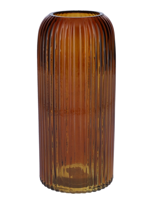 <h4>DF02-664551700 - Vase Nora d6/8.7xh20 amber transparent</h4>