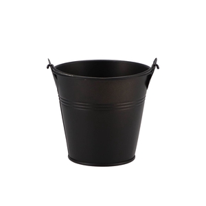 Zinc Basic Black Bucket 10x9,5cm