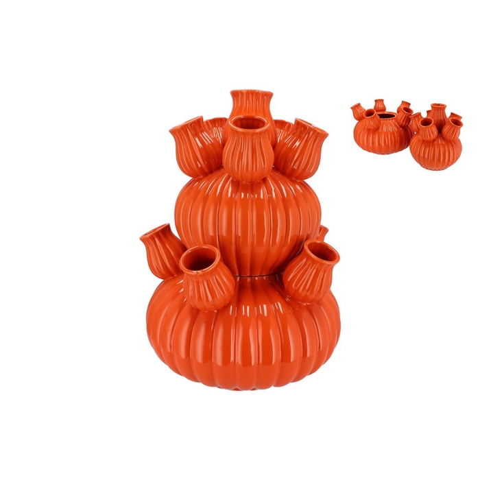 <h4>Amsterdam Orange Tulip Vase Bubbles 42x62cm</h4>