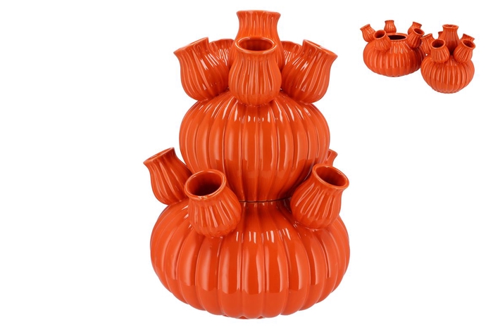 <h4>Amsterdam Orange Tulip Vase Bubbles 42x62cm</h4>