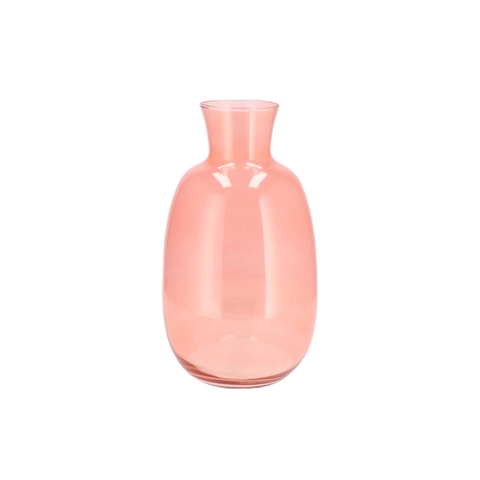 <h4>Mira Pink Glass Bottle Tall 21x21x37cm</h4>