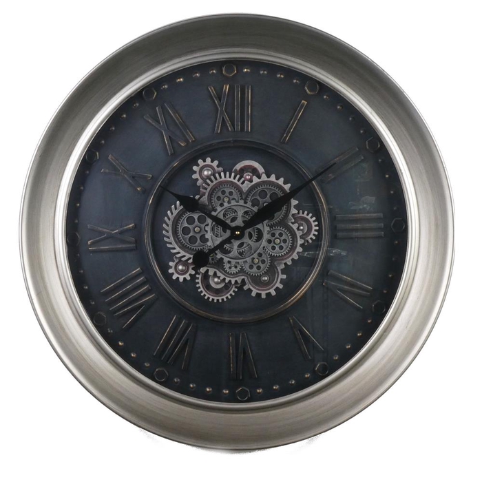 Clock Gear Ø80cm Grey 01889
