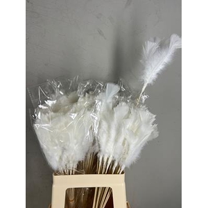 Stick Feather White 14cm