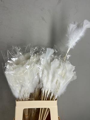Stick Feather White 14cm