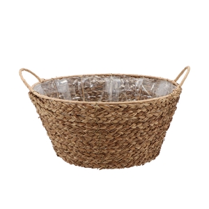 Seagrass Levi Bowl Basket Natural 33x16cm