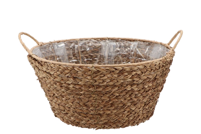 <h4>Seagrass Levi Bowl Basket Natural 33x16cm</h4>