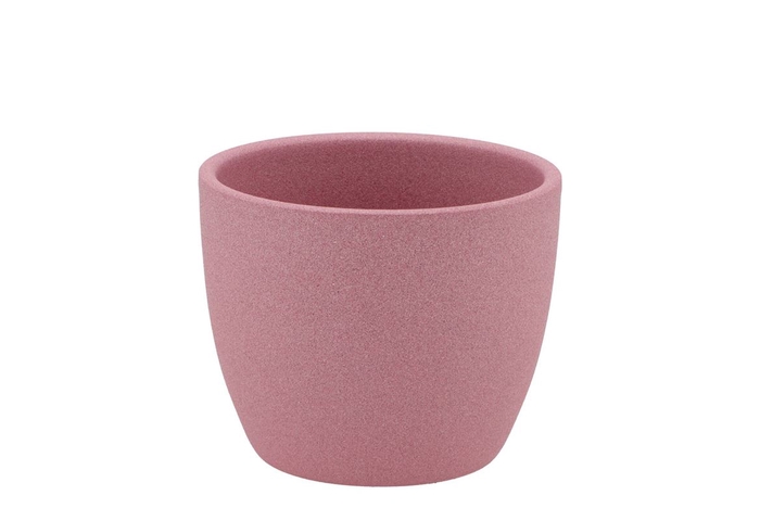 Ceramic Pot Pink Rose 7cm