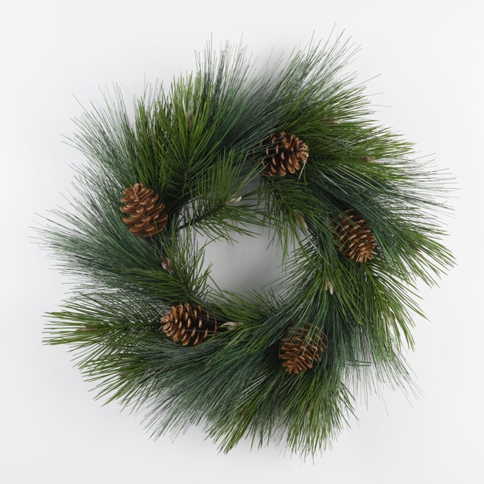 <h4>Af Wreath Pinus+cone 56cm Gree</h4>