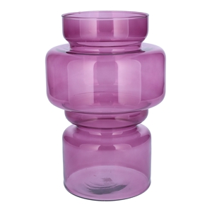 DF02-883904600 - Vase Ellena d12/16.5xh25 purple tranp