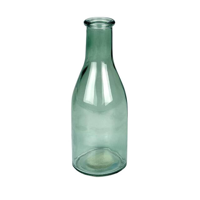Vase Moroni glass D6,5x18cm moss green transparent