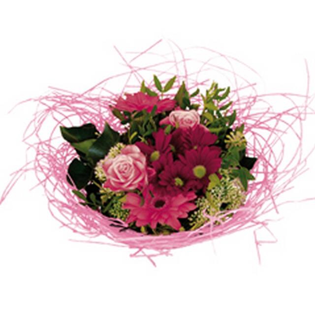 Bouquet holder woody Ø25cm pink