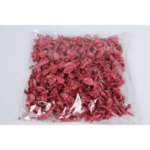 Cotton pods 250gr in poly red pearl