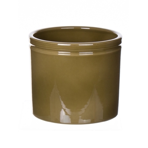 DF03-883849547 - Pot Lucca d14xh12.5 pistache glazed