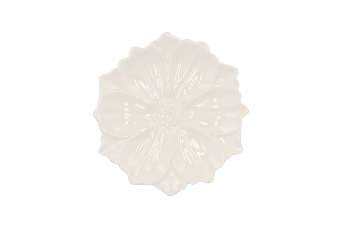 Bloom Cosmea Plate White 18x18x4cm