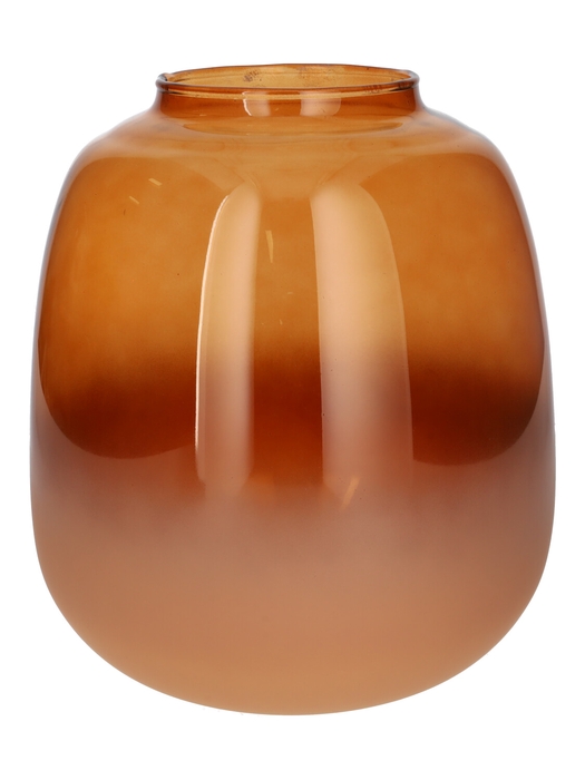 <h4>DF02-666003800 - Vase Amelie Duo d10.5/22.2xh25.3 brown matt/transp</h4>