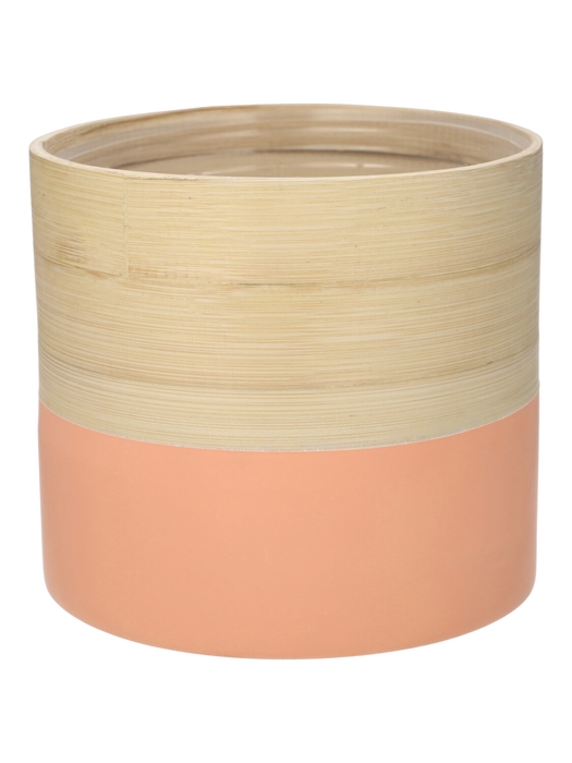 DF00-710830647 - Pot Mambu cylinder d13xh12.5 natural/salmon