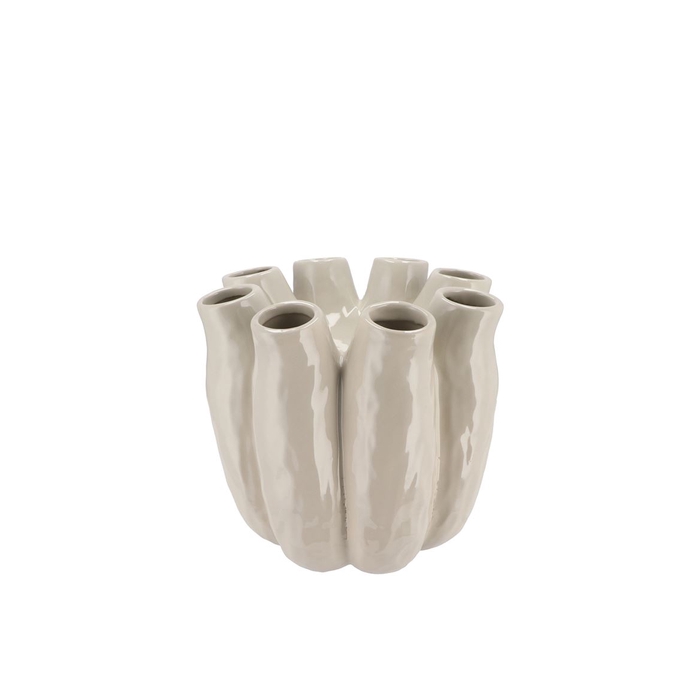 <h4>Luna White Tube Vase 16x16cm</h4>