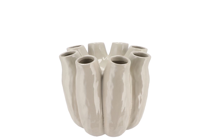 <h4>Luna White Tube Vase 16x16cm</h4>