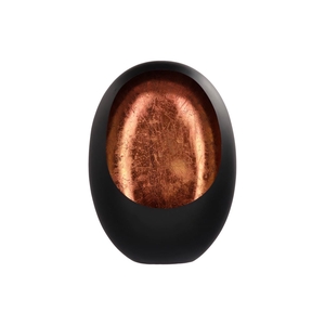 Marrakech Black/copper Egg T-light 31x14x40cm