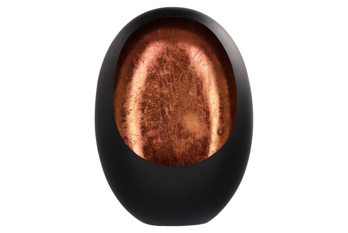 <h4>Marrakech Black/copper Egg T-light 31x14x40cm</h4>