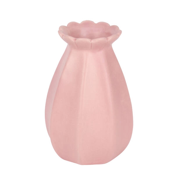 Vase Florencia ceramics 8,5xH13,5cm pink