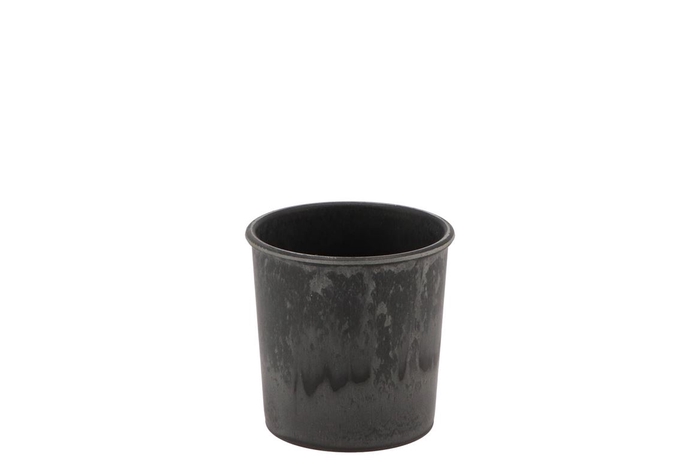 <h4>Melamine Grey Pot 9x7x9cm</h4>