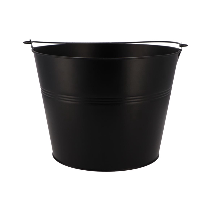 <h4>Zinc Basic Black Bucket 27x20cm</h4>