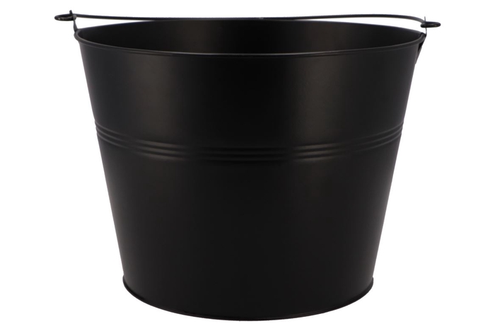 <h4>Zinc Basic Black Bucket 27x20cm</h4>