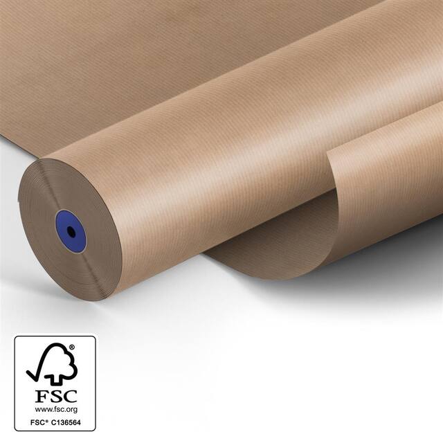 <h4>Paper 70cm brown striped kraft 50gr 285m.</h4>
