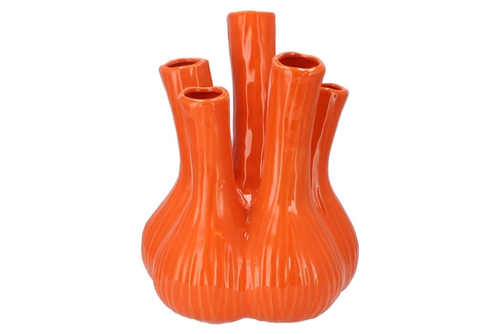 Aglio Shiny Orange Vase 26x35cm