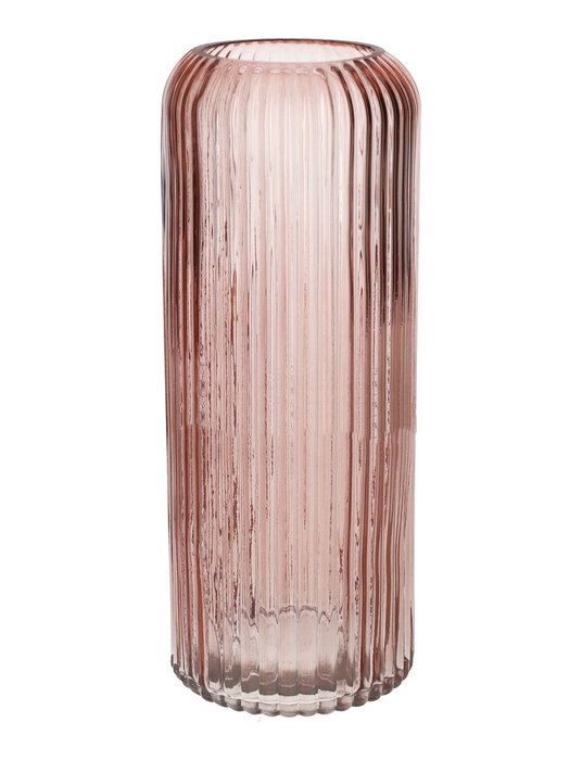 <h4>DF02-664553300 - Vase Nora d7.2/10xh25 old pink transparent</h4>